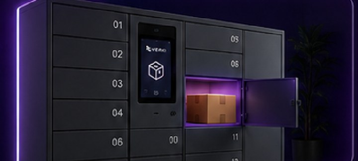 Lockers inteligentes Verki para entrega segura de paquetes